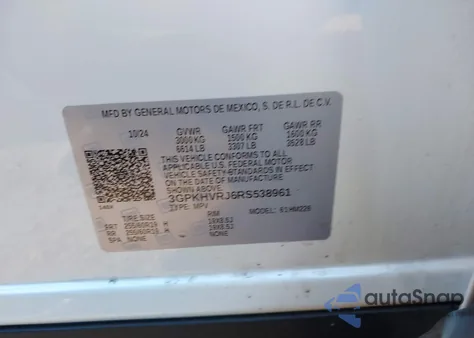 2024 Honda Prologue Ex from USA, damaged, VIN 3GPKHVRJ6RS538961